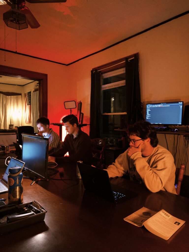 ollege entrepreneur using AI for business sales